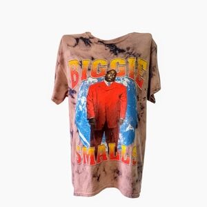 the notorious B.I.G. Vintage Tie Dye Printed T-Shirt